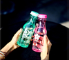 500ml BPA free milk shape clear plastic water bottles 