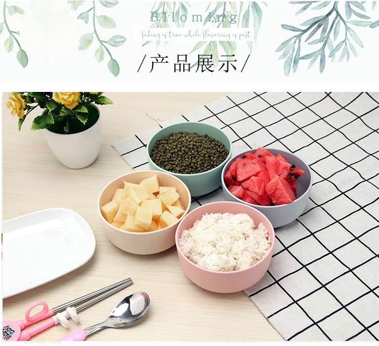 Japanese Style Microwaves Safe Biodegradable Unbreakable Plastic Bamboo Baby Baby 