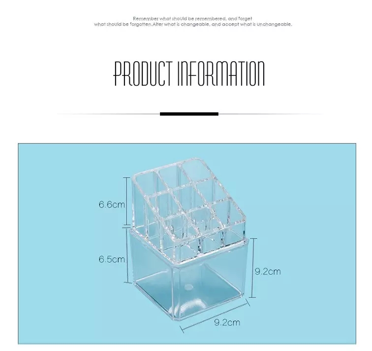 Fashion Style Storage Transparent Professional Empty Makeup Case