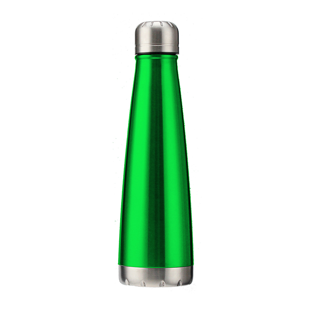 New Double wall Vacuum insulated Coke Shape 500ml stainless steel water bottle with sealed Lid
