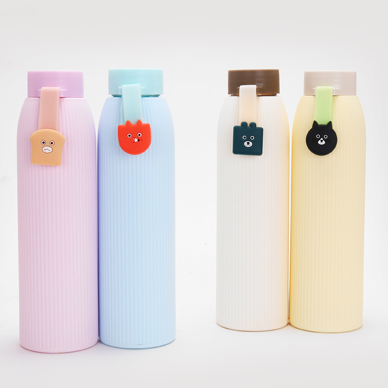 Promotion Gift Thermal Insulation Glass Bottle, Thermal Glass Water Drinking Bottle