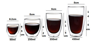 Manufacturers Produce Wholesale Heat-resistant Glass Egg Cup Creative Double-layer Glass Coffee Cup Beverage Cup Custom