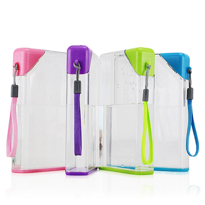 Water Bottle Creative Advertising Portable Cover Student Movement Kettle Plastic