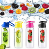 Portable 24 OZ BPA FREE Fruit Infuser Water Bottle, Plastic Water Bottle With Infuser