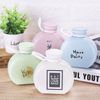Wheat straw cute cartoon glass creative Portable flat kettle Female male student water cup 