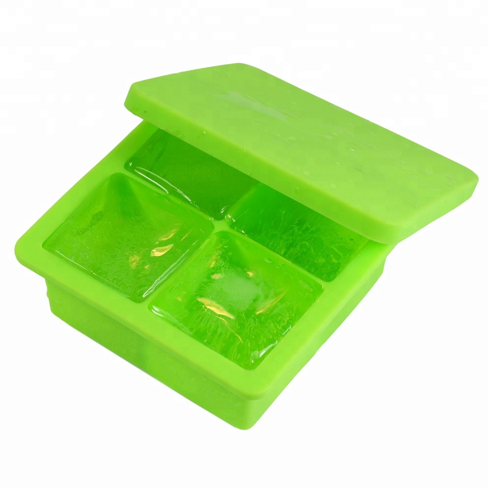 Custom LOGO Ice Cube Tray Silicone Ice Cream Molds