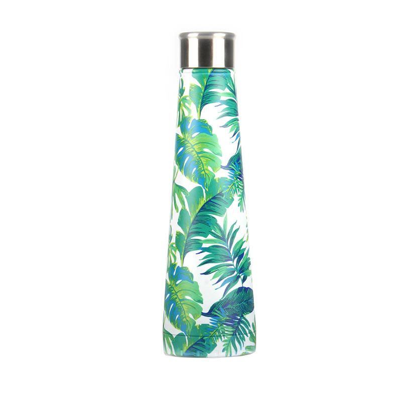 New Double Walled Vacuum Flask Thermal Insulated Stainless Steel Water Bottle Leak Proof Cola Shape Portable Water Bottle 500ML