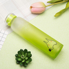 New arrivals frosted glass bottle unbreakable glass water bottle