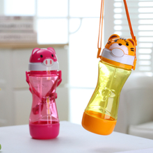 Baby Water Straw Bottles Training Cups For Children Learn Drinking With Handle/Strap Sippy No-spill Kids Sippy Cups BPA free