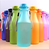 Plastic Sports Bottles For Water Leak-Proof Yoga Gym Fitness Shaker Water Bottle Fit Students Unbreakable Bottle