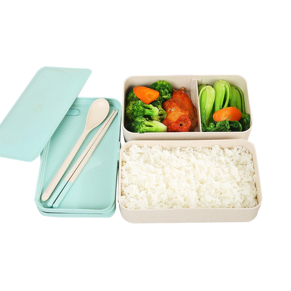New Single Tier Rice Husk Biodegradable Lunch Box Containers for Adults