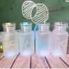 New creative scrub digital glass high boron silicon glass student custom Colorful cup