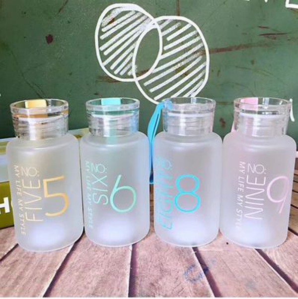 New creative scrub digital glass high boron silicon glass student custom Colorful cup