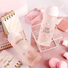 Creative new temperature discoloration Glass student gift Boutique anti-skid Scrub water bottle