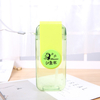 Custom logo cartoon cute u disk suction bottle plastic drinking water bottles mini portable
