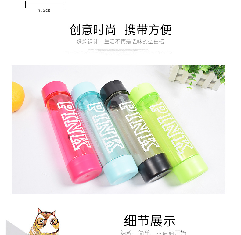 customized water bottle with straw supplier