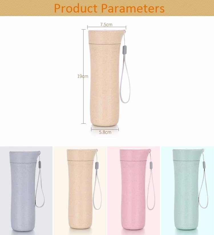 Biodegradable Non-toxic Wheat Straw Cup With Handle