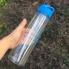 Tritan 700-800ml Dishwasher Safe Water Bottle Gym with Straw
