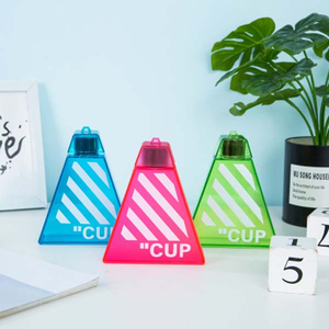 Plastic triangle bottle gift mini flat portable life department store handy bottle