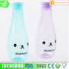 Inverted 600ml Round Drinking Water Bottle Plastic With Sealed Cap