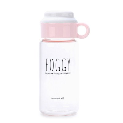 Simple English Glass Student Outdoor Hand Cup High Borosilicate Water Cup Festival Gift Cup