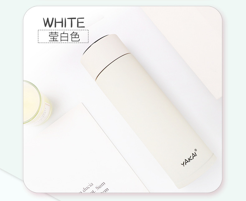 Intelligent Temperature Insulation Cup Korean Version of The Fresh Literary Portable with Creative Couple High-end 316 Stainless Steel Water Cup