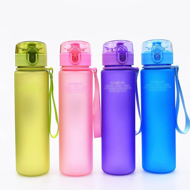  scrub plastic water bottle for sport