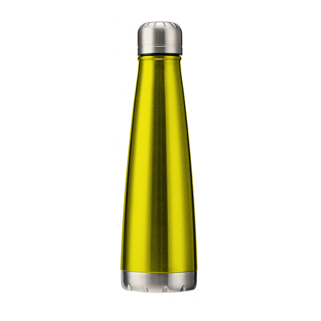 New Double wall Vacuum insulated Coke Shape 500ml stainless steel water bottle with sealed Lid