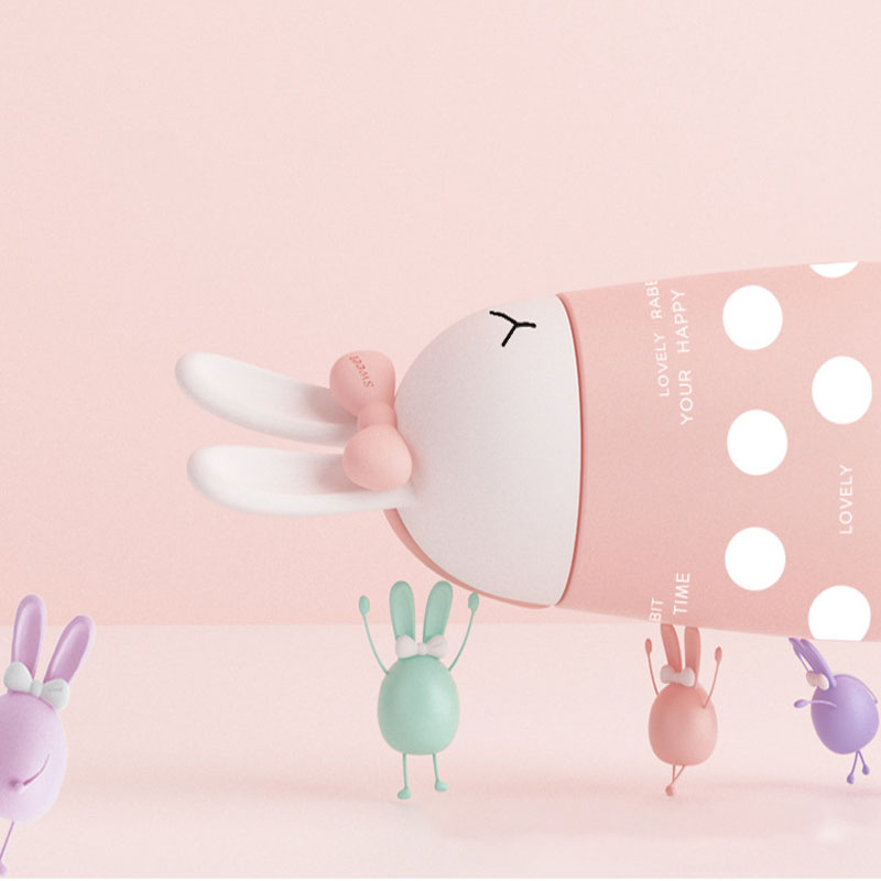 Stainless Steel Thermos Cartoon Rabbit For Tea Vacuum Cartoon Coffee Mug Children's Cup Thermos Water Bottle