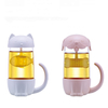 Cat/Dog Glass Tea Cup With Strainer/filter/infuser