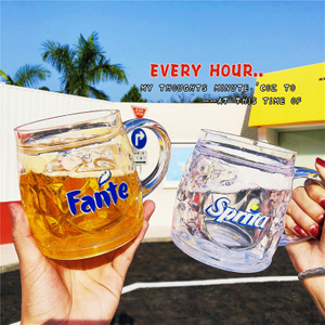 The same creative whole maggot beer cup trick sandwich Speed Ice big cup ice-cold cup student water cup