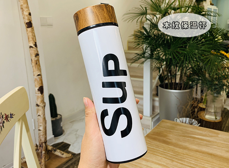 high quality wood grain vacuum flask supplier