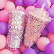 Custom Travel Cup Plastic Travel Cup With Straw