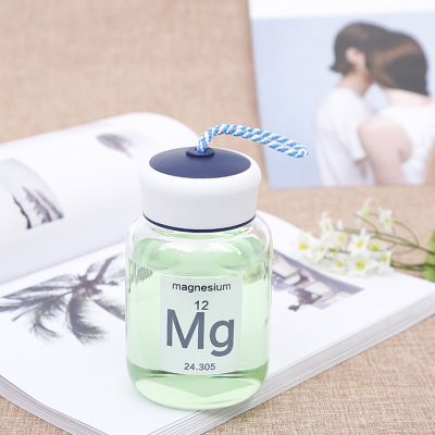 Fashionable portable suspension glass couple student cute small Ding cup practical small hand cup wholesale supply
