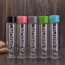 Wholesale custom 400ml private label slim fashion cheap water glass bottle sport 