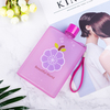 Custom logo plastic wine kettle Cute flat sports gift water bottle