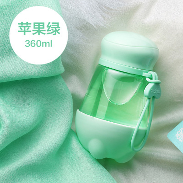 Bio Glass portable Cute with cover leakproof lady transparent max tea cup manufacturers wholesale gifts