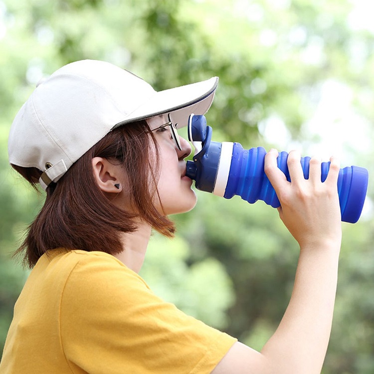 12oz To-Go Camping Collapsible Water Bottle Travel