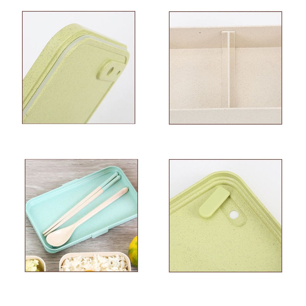 New Single Tier Rice Husk Biodegradable Lunch Box Containers for Adults