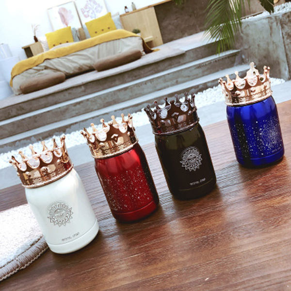 Creative mini Queen Insulation cup 304 stainless Steel portable Schoolgirl logo custom Hand Cup