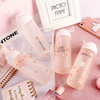 Creative new temperature discoloration Glass student gift Boutique anti-skid Scrub water bottle