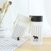Creative Scrub black glass high boron silicon custom student gift Promotion water bottle