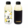 Bear milk cover Glass water bottle portable hand cup with cover home creative two-segment