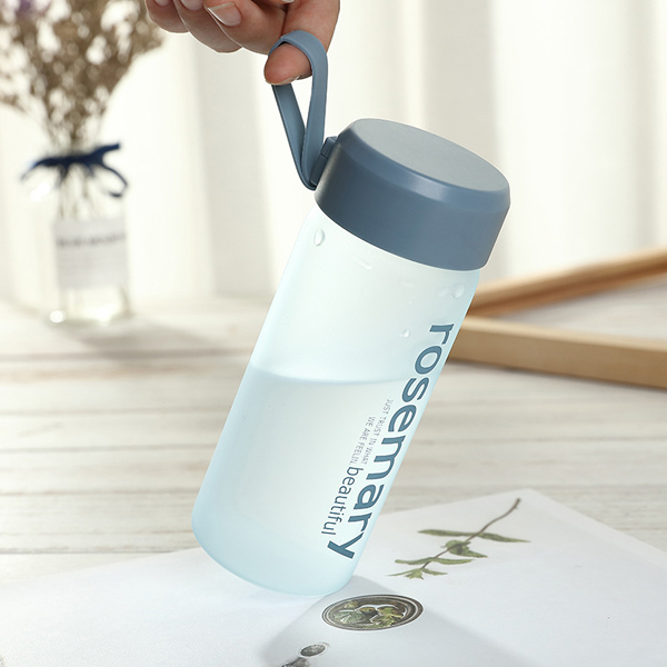Flowers fashion warm glass silicone rope outdoor students high boron silicon water bottle
