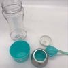 Stainless steel cover filter screen scented tea plastic bottle student couple portable bottle