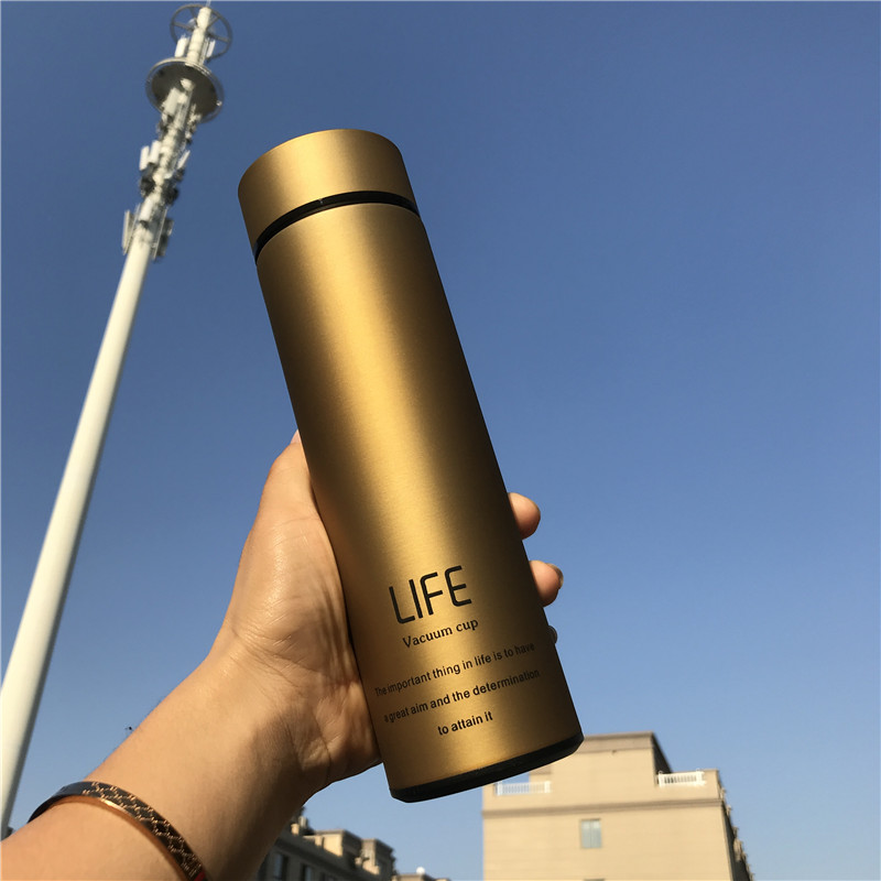 Insulate Thermos tea Coffee bottles with Strainer Stainles steel thermal bottle Vacuum flask with lid