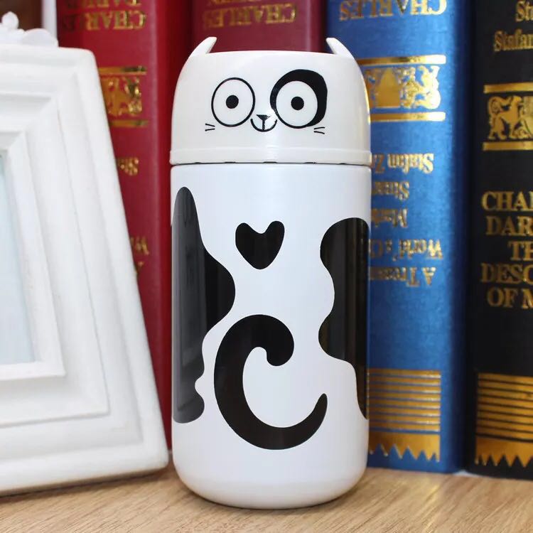 Cute Cheap Stainless Steel Water Bottle Vacuum Flask with animal