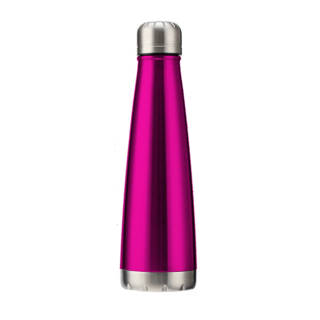 New Double wall Vacuum insulated Coke Shape 500ml stainless steel water bottle with sealed Lid