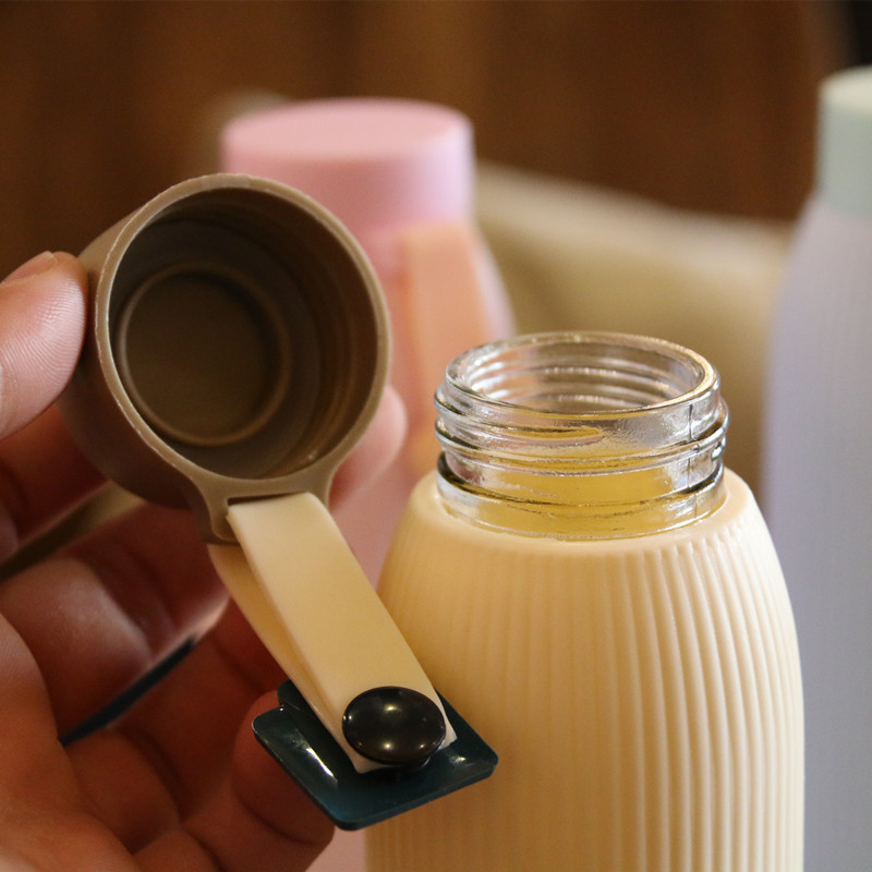 Promotion Gift Thermal Insulation Glass Bottle, Thermal Glass Water Drinking Bottle