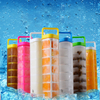 BPA Free New Portable Plastic Drinking Water Bottle with Ice Tray